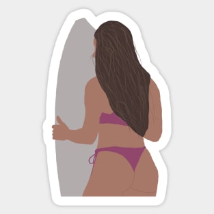 Surfer Girl Sticker